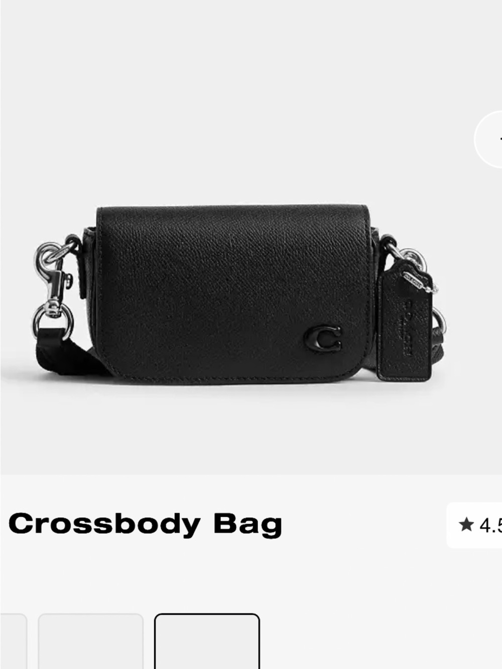 Coach Black Flap Crossbody Bag